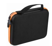 Patravious 63 Slots Essential Oil Carrying Case, 1-3ml vial portable Essential Oil Storage Bag Case Box, Hard EVA Shell Impact and Leak Proof Large Capacity Organizer with Carrying Handle (Orange)
