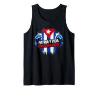 Patria Y Vida Cuba Libre Flag Tank Top