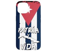 Patria y Vida Cuban Flag Cuba Cuban Roots Black Case for iPhone 15