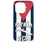 Patria y Vida Cuban Flag Cuba Cuban Roots Black Case for iPhone 15 Pro
