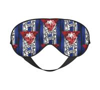 Patria Y Vida Viva Cuba Libre Flag Eye Mask Sleep Mask Light BlockBlindfold Night Eyes Cover Soft Pressure-Free Eyeshade with Elastic Strap for Home Travel Office Nap Yoga