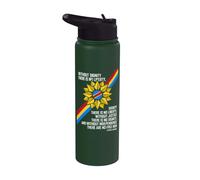 Patrice Lumumba Congo Dignity Liberty Justice Freedom Quote Stainless Steel Insulated Water Bottle