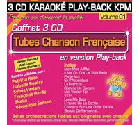Patricia Kaas - Coffret 3 CD Karaoké Play-Back Kpm Tubes Chanson Française Vol.01
