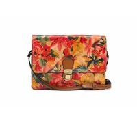 Patricia Nash Leather Lanza Multi Compartment Crossbody Bag - Spring Multi Print, Genuine Leather Purse with Adjustable Strap and Organized Sections