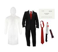 Patrick Bateman Costume Bloody Knife Set I Love Fancy Dress Black Large