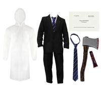 Patrick Bateman Raincoat Fancy Dress Costume I Love Fancy Dress Black Small