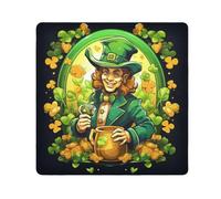 Patrick Day Man Clover Shamrock Camera Wrap Cloth, Squares Magic Self-Adhesive Cloth for Lens Camera Anti-Scratch Lens Protector Makeup Wrap Cloth Bag 21.7" x 21.7"