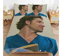 Patrick dempsey doctor Soft and Durable Hypoallergenic Sleep Upgrade Zipper Closure Duvet Cover Sets for Relaxation