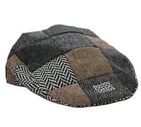 Patrick Francis Ireland Multi Tweed Flat Cap (S-XL) (X Large) Brown