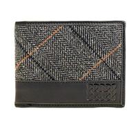 Patrick FrancisBlack/Grey Tweed Celtic Leather Wallet from Ireland