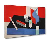 Patrick Henry Bruce Composition II Classic Painting Canvas Wall Art Print Ready to Hang, Framed Picture for Living Room Bedroom Home Office Décor, 30x20 Inch (76x50 cm)