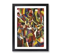 Patrick Henry Bruce Composition Iv Classic Painting Framed Wall Art Print, Ready to Hang Picture for Living Room Bedroom Home Office Décor, Black A4 (34 x 25 cm)