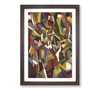 Patrick Henry Bruce Composition IV Framed Print | A2 Walnut Framed Wall Art | Ready to Hang | Modern Nature Picture | Living Room Bedroom Lounge Office
