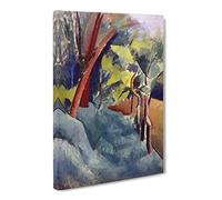 Patrick Henry Bruce Landscape Classic Painting Canvas Wall Art Print Ready to Hang, Framed Picture for Living Room Bedroom Home Office Décor, 24x16 Inch (60x40 cm)