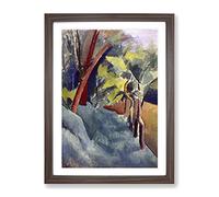 Patrick Henry Bruce Landscape Classic Painting Framed Print | A3 Walnut Framed Wall Art | Ready to Hang | Classic Historical Picture | Living Room Bedroom Lounge Office