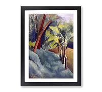 Patrick Henry Bruce Landscape Classic Painting Framed Print | A4 Black Framed Wall Art | Ready to Hang | Classic Historical Picture | Living Room Bedroom Lounge Office