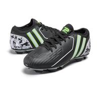 Patrick Linear Football Boot - Kids Football Boots - Durable Football Boots - Non-Slip Junior Football Boots, Black - Footwear Since 1892, Size 13