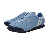 Patrick Mens Dijon Leather Trainers - Sky Blue/White/Navy - 12 UK - Sky Blue/White/Navy - 100% Mixed