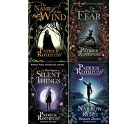 Patrick Rothfuss Kingkiller Chronicle Collection 4 Books Set"The Wise Man's Fear