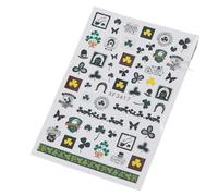 Patrick’s Day Nails Sticker Adhesive Nails Decals Shamrock Nails Art Stickers Nails Art Decorations for Party