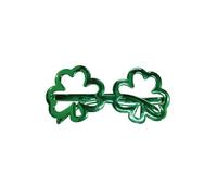 Patrick’s Day Themed Electroplated S Hamrock Glasses Party Decorations for Girls 11th Birthday (Green, 20x12cm)