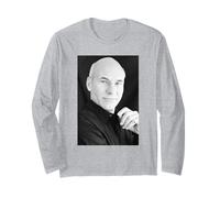 Patrick Stewart Captain Jean Luc Picard Star Trek Actor 1988 Long Sleeve T-Shirt