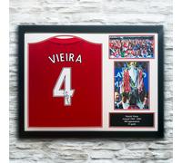 Patrick Vieira Signed Arsenal Shirt - Framed