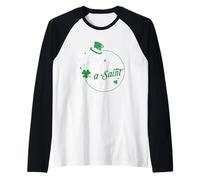 Patrick was a Saint But I Ain't Skeleton Raglan Baseball Tee