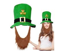 Patrick's Day Costume for Adults - Leprechaun Costume with Accessories, Ideal for Festive Celebrations and Parades | Includes Hat, Jacket and Easy Green Pants