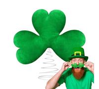 Patrick's Day Decoration - Christmas Plush Tree Accessory with Metal Base Seasonal Irish Theme Decorative Home Living Room Decor