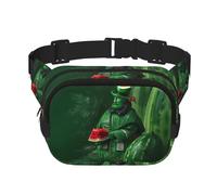 Patrick's Watermelon Festival Printed fashionable waist bag, unisex messenger bag, fashionable travel waist bag