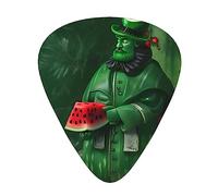Patrick'S Watermelon Festivalguitar Plectrum 12 Piece Set, 3 Thicknesses With Case For Bass Guitar, &Electric Guitar And More.