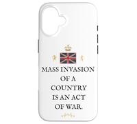 PATRIOT BRITAIN PROUD BRITISH PRIDE SUPPORTER MASS INVASION Case for iPhone 16