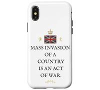 PATRIOT BRITAIN PROUD BRITISH PRIDE SUPPORTER MASS INVASION Case for iPhone X/XS