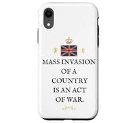 PATRIOT BRITAIN PROUD BRITISH PRIDE SUPPORTER MASS INVASION Case for iPhone XR