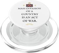 PATRIOT BRITAIN PROUD BRITISH PRIDE SUPPORTER MASS INVASION PopSockets PopGrip for MagSafe