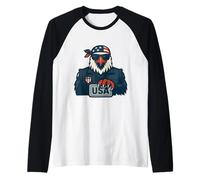 Patriot Eagle of Strength and Honor Raglan Baseball Tee