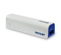Patriot Fuel+ 3000mAh Power Bank Rechargeable Battery - White/Blue