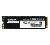 Patriot P400 V4 4TB Internal SSD - NVMe PCIe Gen 4x4 - M.2 2280 - Sequential Read: Up to 6,200MB/s and Sequential Write: Up to 5,200MB/s - PS5 Compatible - Solid State Drive - P400VP4TBM28H