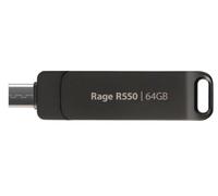 Patriot Memory Rage R550 USB flash drive 64 GB USB Type-A / USB Type-C 3.2 Gen 1 (3.1 Gen 1) Black