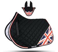 Patriot Series Horse Saddle Pad / National Flag Saddle Pad Set / Numnah Cloth (Pony, United Kindom)