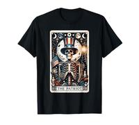 Patriot Tarot Card Skeleton Mystical American 4th Of July T-Shirt