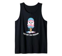 Patriot Too Hot for Freedom Fireworks BBQ Tank Top