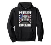 PATRIOT TRUCKERS Semi Truck Driver Freedom Democracy Liberty Pullover Hoodie