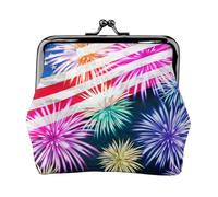 Patriotic 4th of July American Flag Printing Lightweight Coin Purse, Minimalist Wallet for Coffee Runs and Local Outings