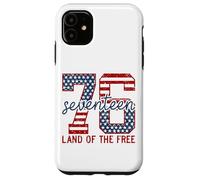 Patriotic 76 Seventeen Land Of The Free Backprint Case for iPhone 11