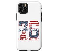 Patriotic 76 Seventeen Land Of The Free Backprint Case for iPhone 11 Pro
