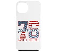 Patriotic 76 Seventeen Land Of The Free Backprint Case for iPhone 13