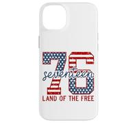 Patriotic 76 Seventeen Land Of The Free Backprint Case for iPhone 14 Plus