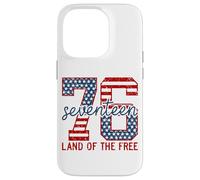 Patriotic 76 Seventeen Land Of The Free Backprint Case for iPhone 14 Pro